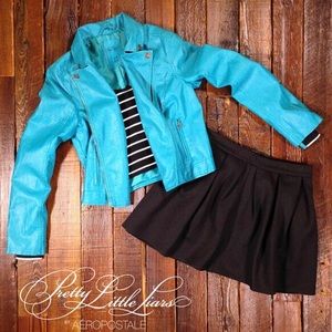 Pretty Little Liars X Aeropostale Aria Teal Jacket
